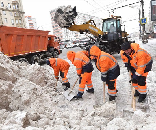 Уборка снега в Рубцовске и  Алтайском крае
