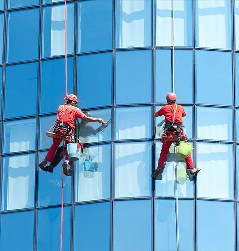 Мытье фасадов промальпинистами в Рубцовске